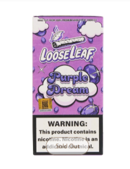 LooseLeaf Purple Dream 5 Wraps Folha Natural Sabor Frutado — Puff Suite Brasil