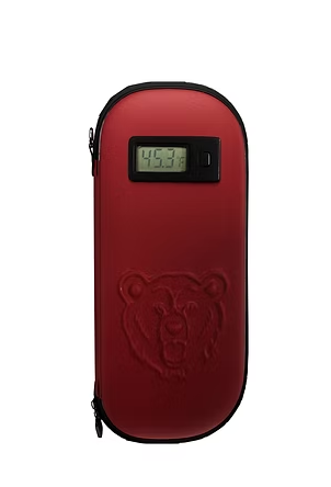 Polar Pack Bear Quartz — case preto com termômetro digital para vaporizador!