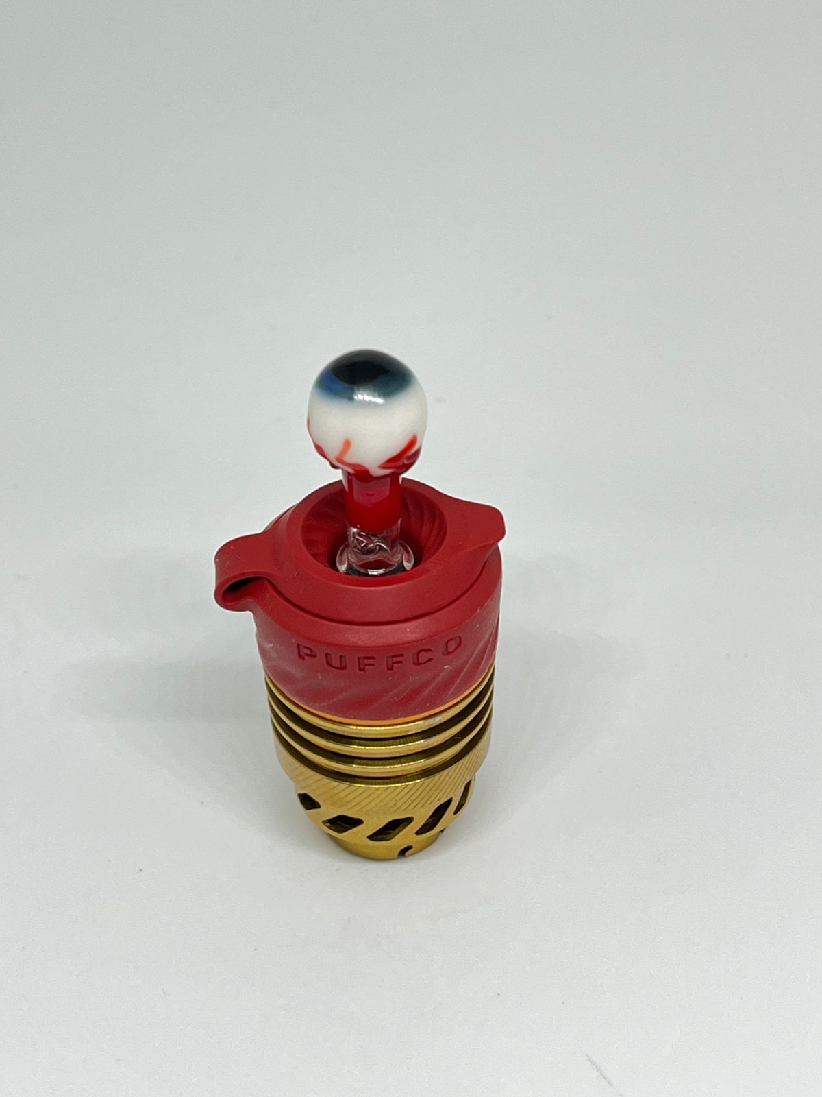Pufflab Dragon Eye Joystick Carb Cap para Puffco Muse Azul e Vermelho — Puff Suite Brasil