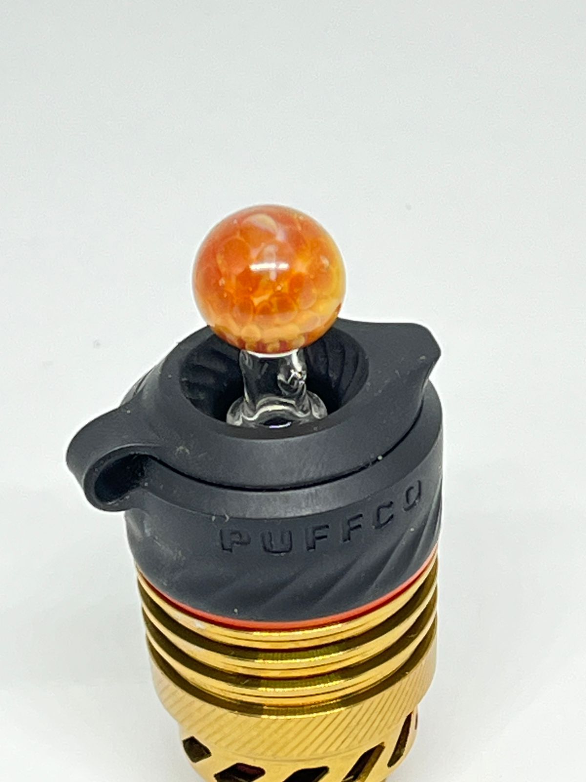 Pufflab Phoenix Orb Joystick Carb Cap Âmbar para Puffco Muse — Puff Suite Brasil