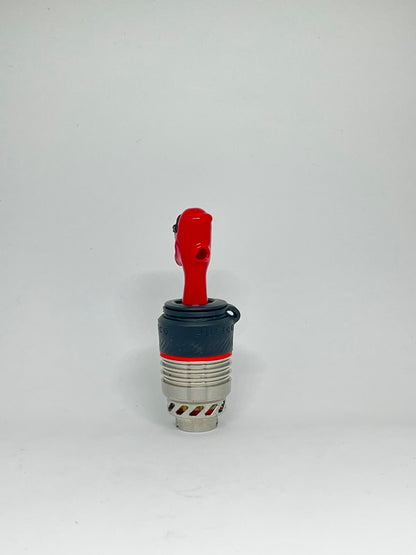 Pufflab Deadpool Ball Cap Artístico Vermelho e Preto para Puffco Muse — Puff Suite Brasil