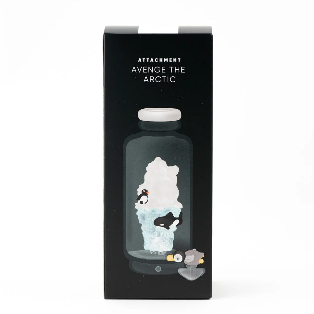 Puffco Peak Attachment - Avenge the Arctic — Vidro Handcrafted com UV Reactive + Glow in the Dark