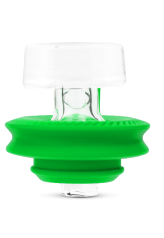Puffco Peak Pro Ball Cap prata e amarelo — carb cap original para Peak Pro