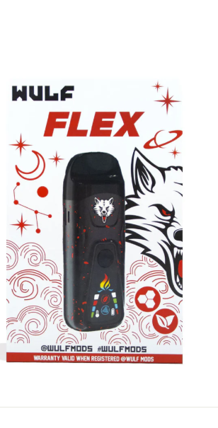 Wulf Mods Flex vaporizador dual use preto — ervas e concentrados disponível no Brasil