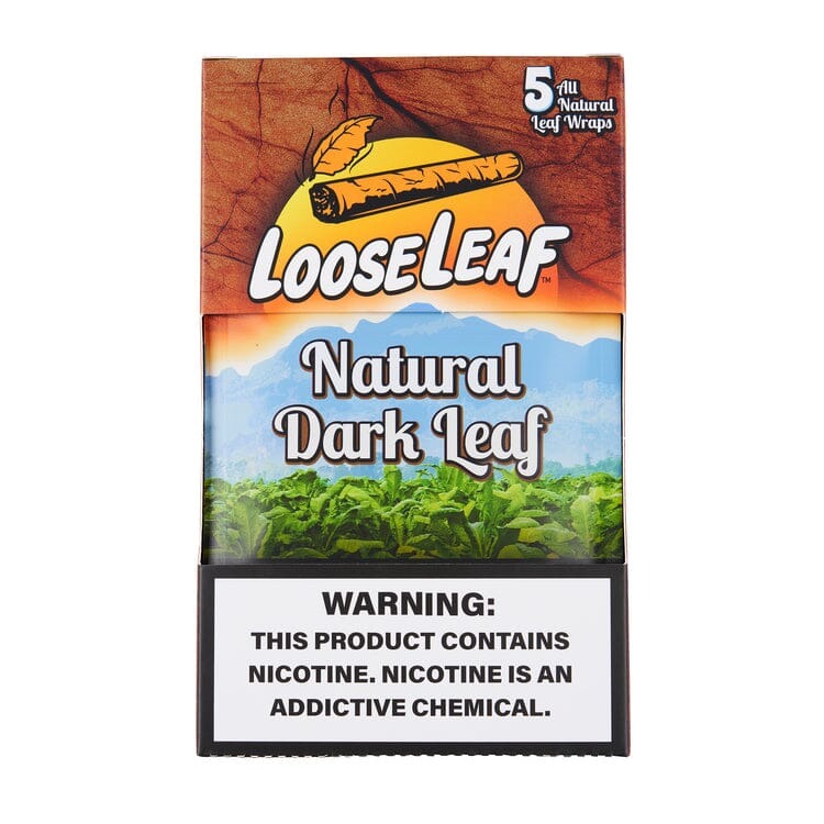 LooseLeaf Wraps Natural Dark 8 Packs 5 Wraps Folha Natural para Enrolar — Puff Suite Brasil