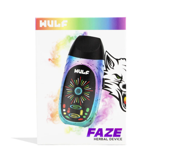 Wulf Mods Faze Vaporizador Portátil Dry Herb LED Interativo Preto — Puff Suite Brasil