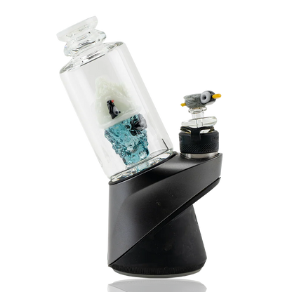 Puffco Peak Attachment - Avenge the Arctic — Vidro Handcrafted com UV Reactive + Glow in the Dark