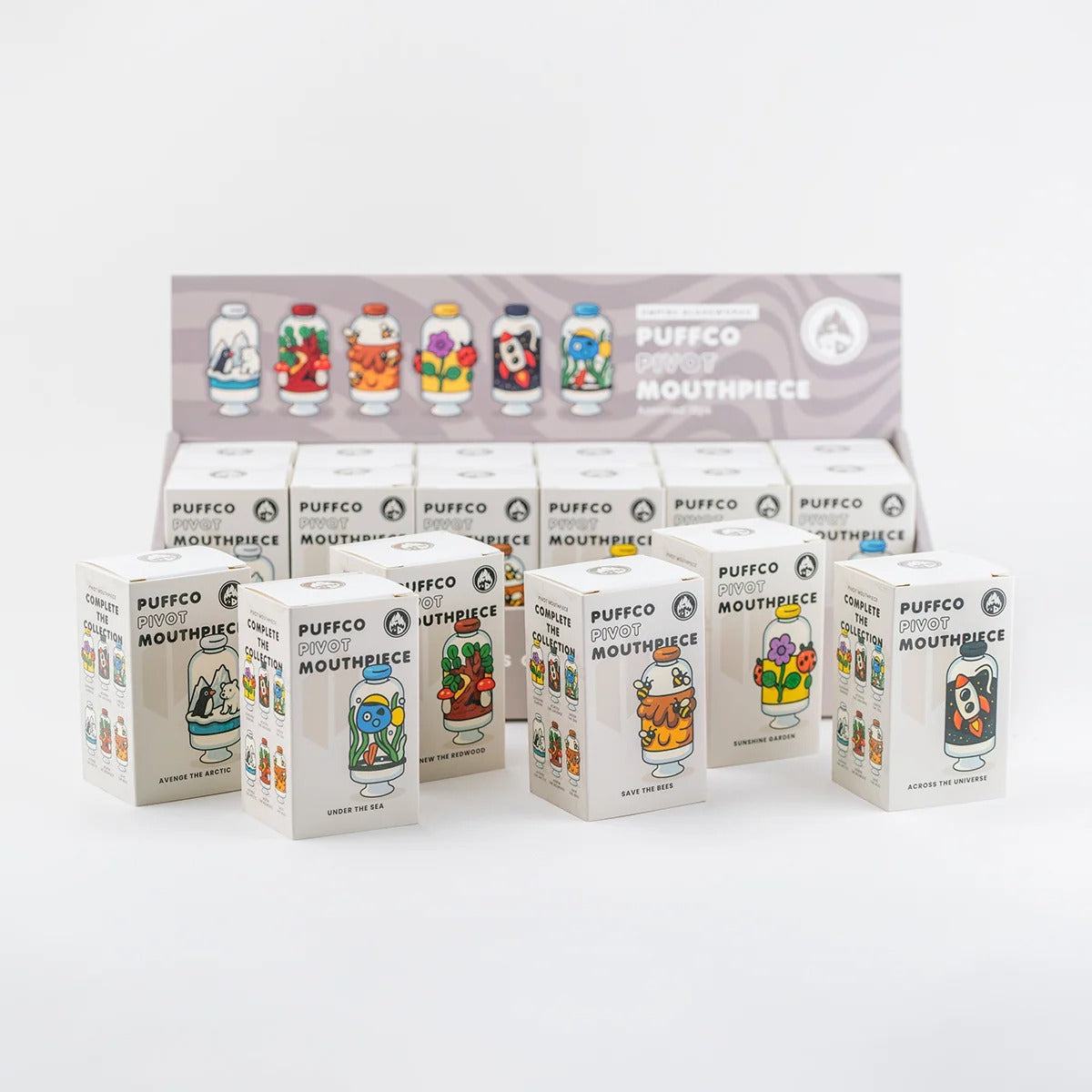 Wholesale Case - Puffco Pivot Figurine Mouthpieces (18pcs com POP Display)