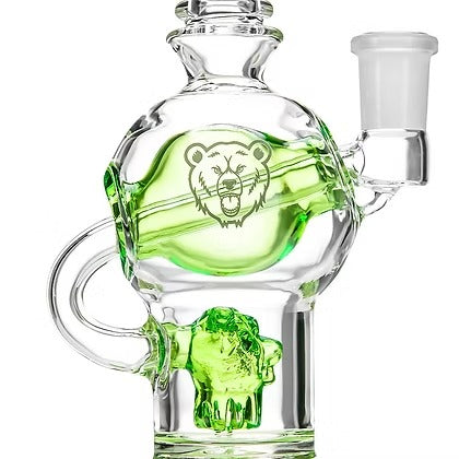 The Sphere Bong Vidro Borossilicato Design Esférico Verde Premium com Acessórios — Puff Suite Brasil