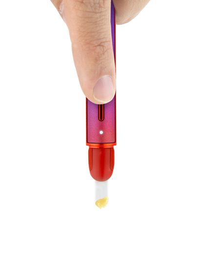 Puffco Hot Knife Plasma Ferramenta de Carregamento Aquecida Violeta e Âmbar — Puff Suite Brasil