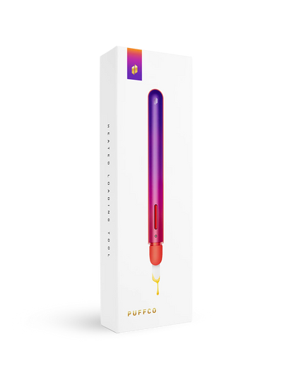 Puffco Hot Knife Plasma Ferramenta de Carregamento Aquecida Violeta e Âmbar — Puff Suite Brasil