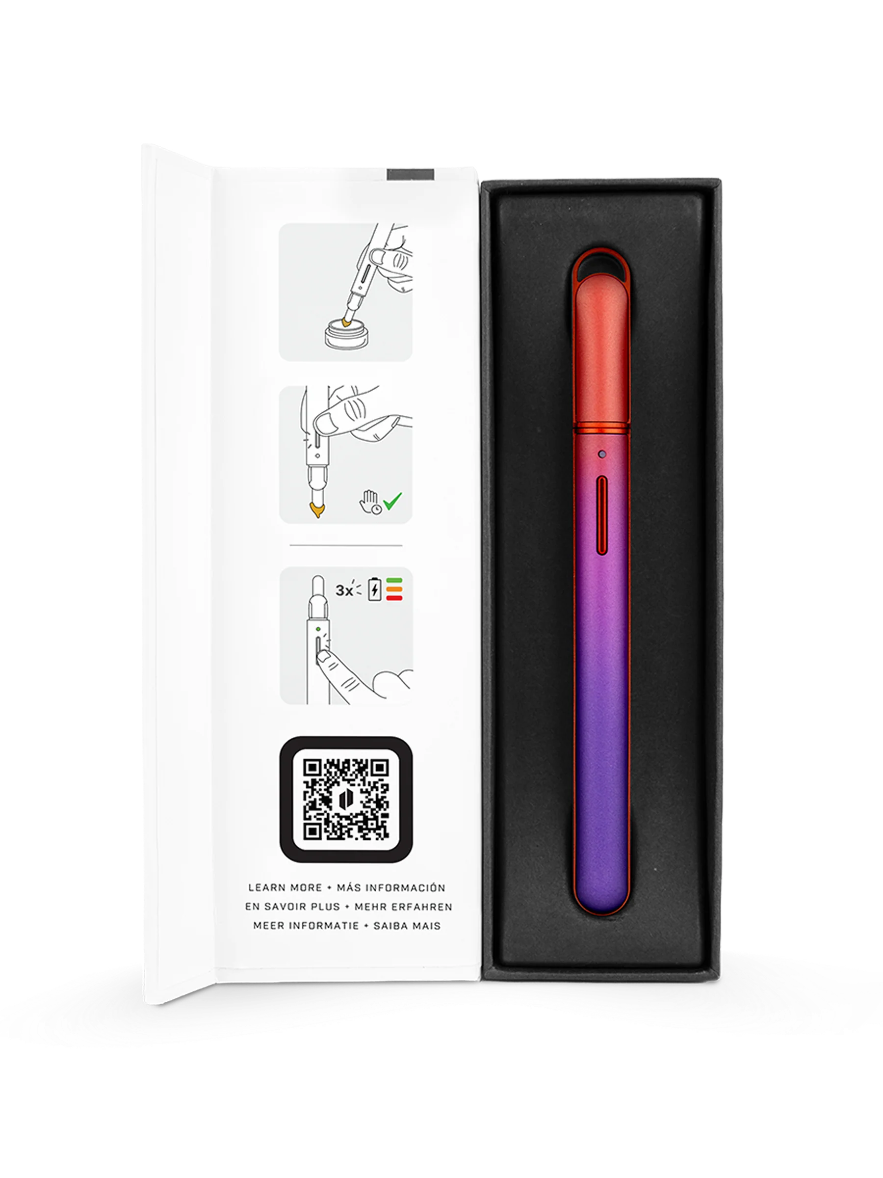 Puffco Hot Knife Plasma Ferramenta de Carregamento Aquecida Violeta e Âmbar — Puff Suite Brasil