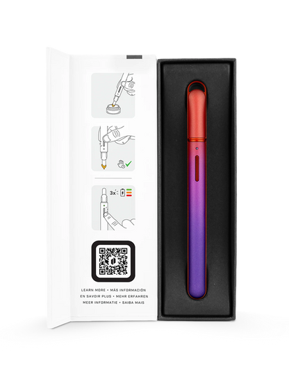 Puffco Hot Knife Plasma Ferramenta de Carregamento Aquecida Violeta e Âmbar — Puff Suite Brasil