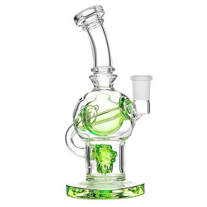 The Sphere Bong Vidro Borossilicato Design Esférico Verde Premium com Acessórios — Puff Suite Brasil