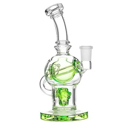 The Sphere Bong Vidro Borossilicato Design Esférico Verde Premium com Acessórios — Puff Suite Brasil