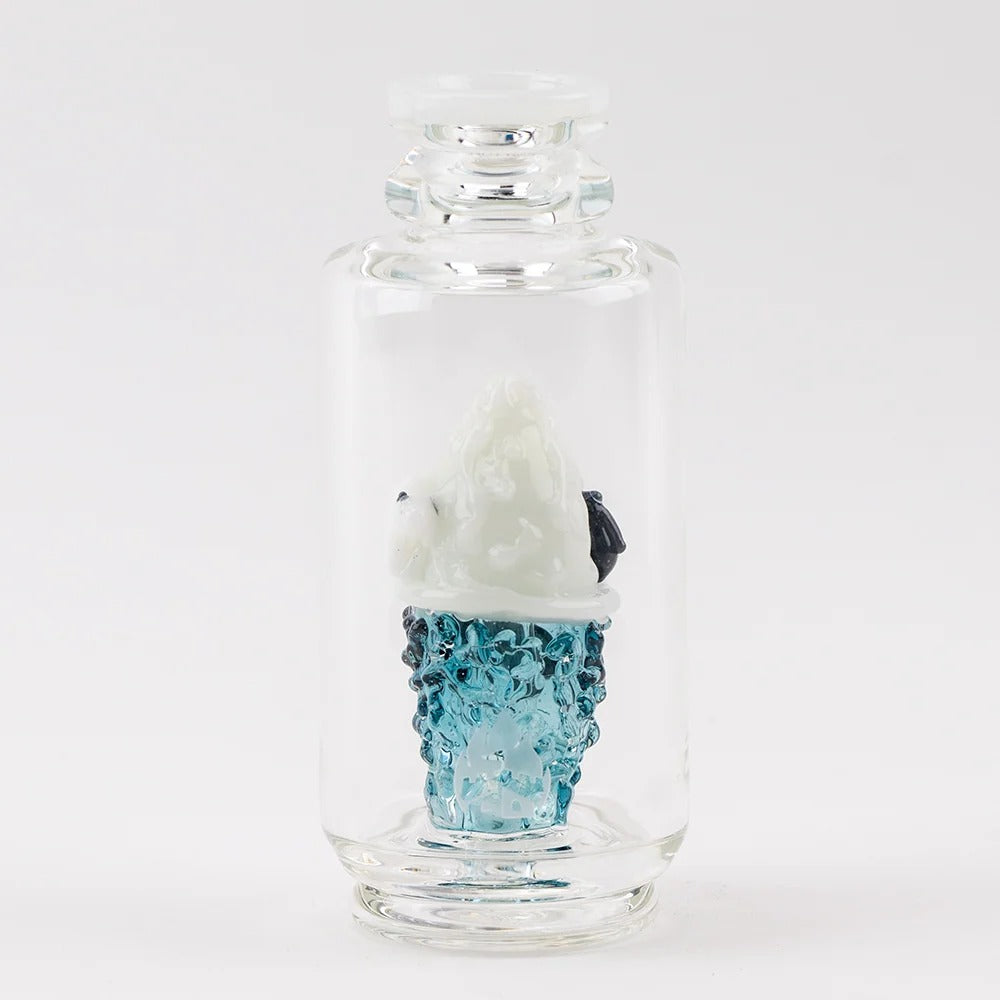 Puffco Peak Attachment - Avenge the Arctic — Vidro Handcrafted com UV Reactive + Glow in the Dark