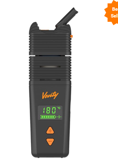 VENTY Vaporizer Vaporizador Portátil Premium Preto com Display LED — Puff Suite Brasil