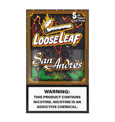 LooseLeaf San Andrés 5 Wraps Tabaco Autêntico Premium — Puff Suite Brasil