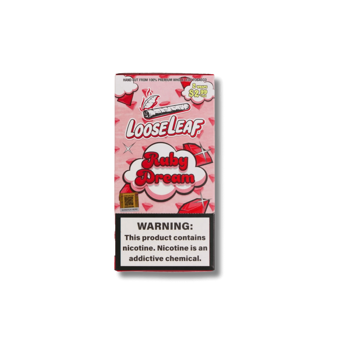 LooseLeaf Ruby Dream 2 Wraps Hand-Made Folha Natural Sabor Frutado — Puff Suite Brasil