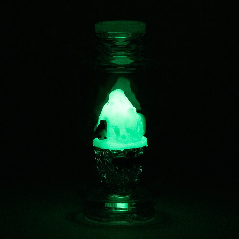 Puffco Peak Attachment - Avenge the Arctic — Vidro Handcrafted com UV Reactive + Glow in the Dark